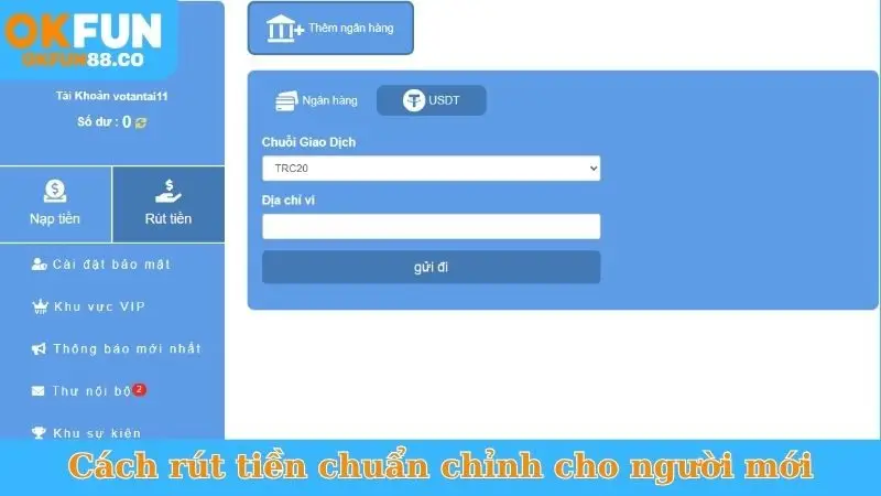 Rút Tiền Okfun Trong 1 Phút - Tiền Về Tài Khoản Ngay! - ZEMALI.CLUB