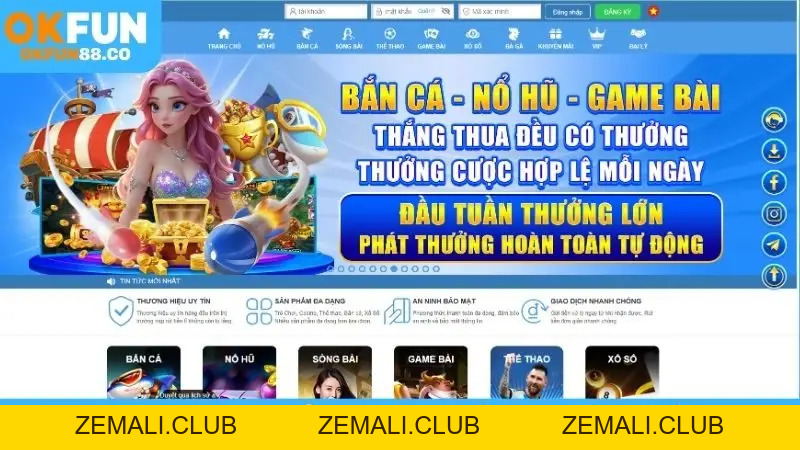 OKFUN TRH 🎖️ Phúc Hợp Cá Độ Thể Thao okfun.com, Tải Ap +888 - ZEMALI.CLUB